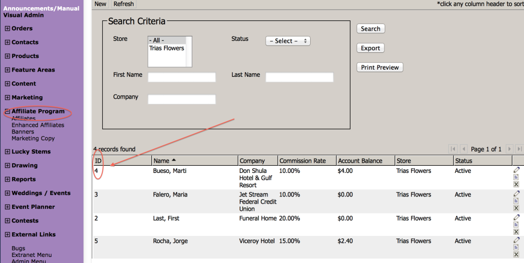 Affiliate URLs